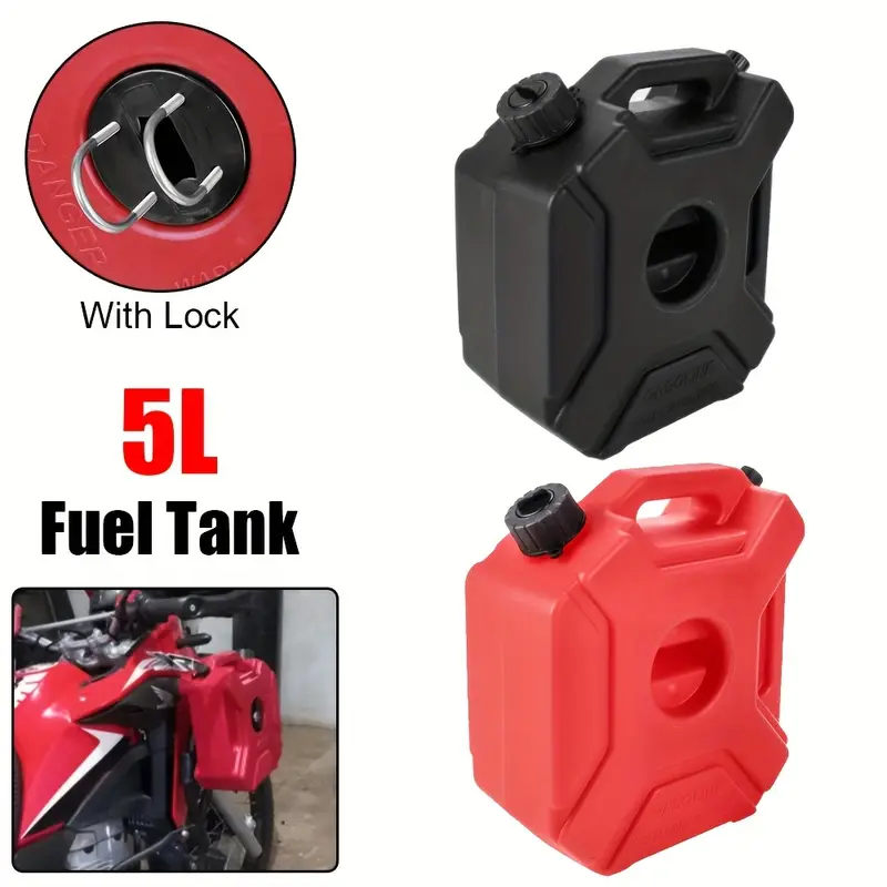 3L/5L (With Lock) Motorcycle Accessory Fuel Tank - Image 7