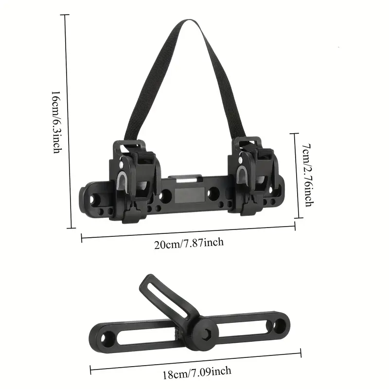 Black Bicycle Side Bag Buckle - Image 4