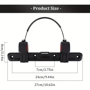 Black Bicycle Side Bag Buckle