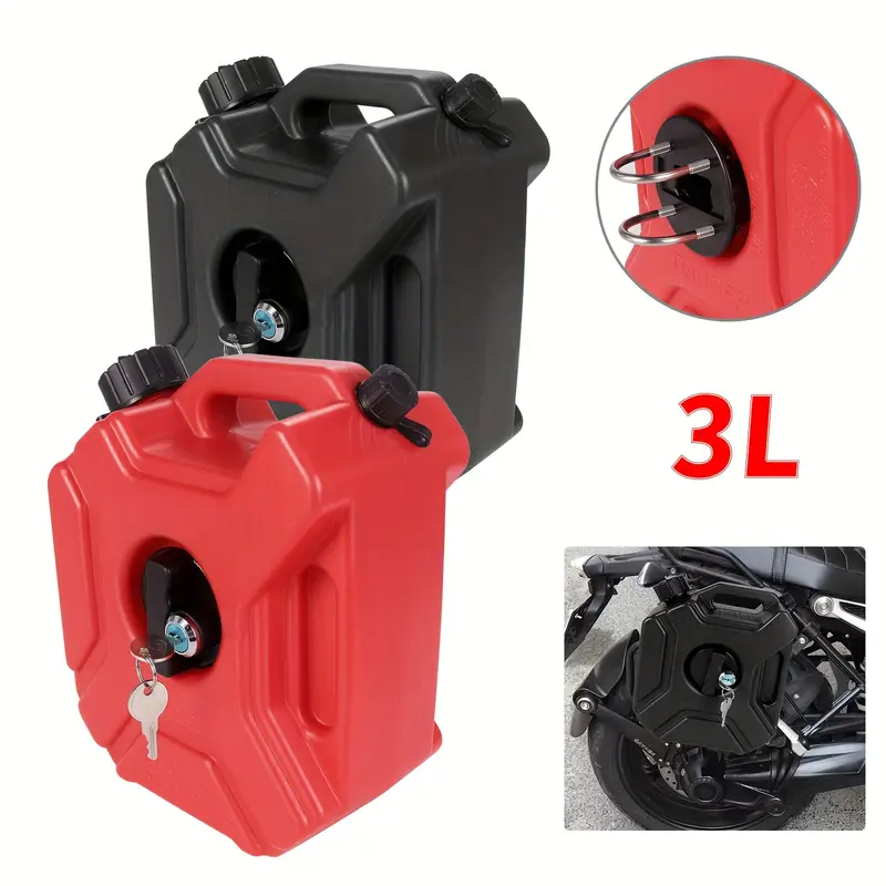 3L/5L (With Lock) Motorcycle Accessory Fuel Tank - Image 2